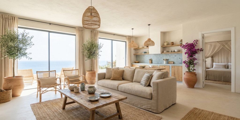 airbnb temático mediterráneo moderno